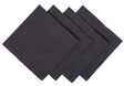 Cocktail Napkins 1/4 Fold - Black, 240mm x 240mm, 2 Ply (2000) Per Box - Cafe Supply