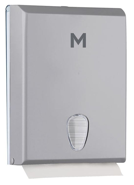 Compact Towel Dispenser - Silver, 600 Sheet Capacity (1) Per Each - Cafe Supply
