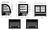 COUNTERTOP ROUND CAKE SHOWCASE 900 MM FRIDGE TY130L - Cafe Supply