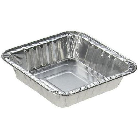 Deep Square Sweet Aluminium Foil Dish - Cafe Supply