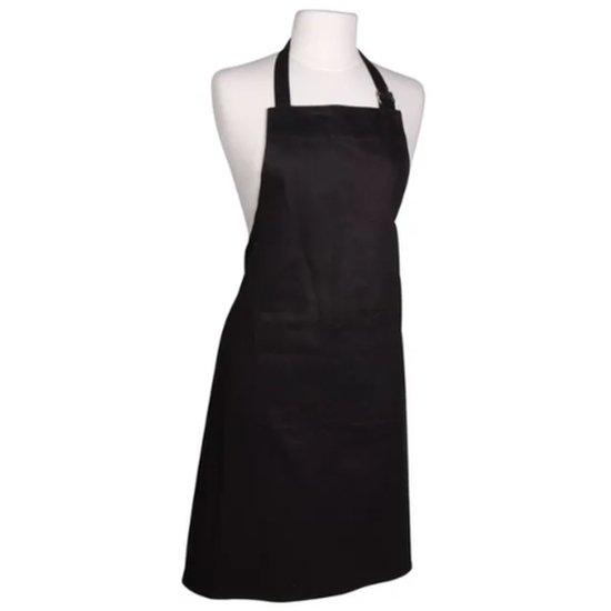 Dexam Adult Full Apron True Black - Cafe Supply