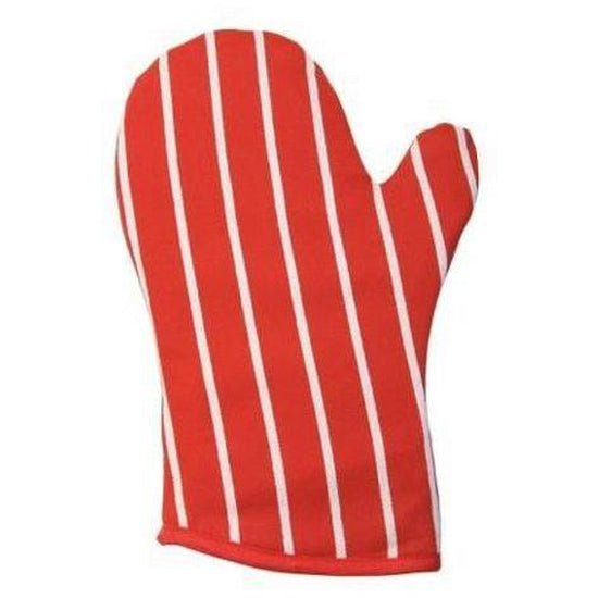 Dexam Butchers Stripe Gauntlet - Red - Cafe Supply