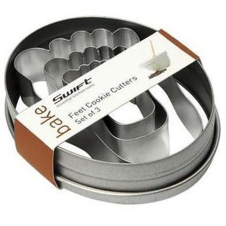DEXAM FEET COOKIE CUTTERS SET 3 WITH TIN (3) - Cafe Supply