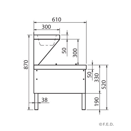 DMS Double Mop Sink - Cafe Supply