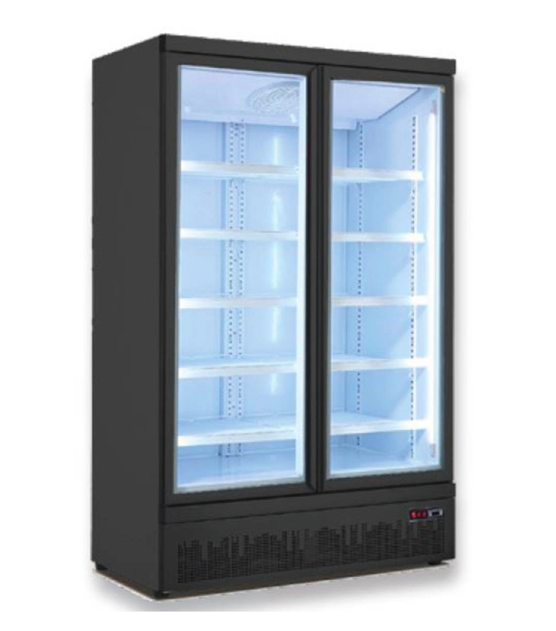 Double Door Supermarket Freezer - LG-1000BGBMF - Cafe Supply