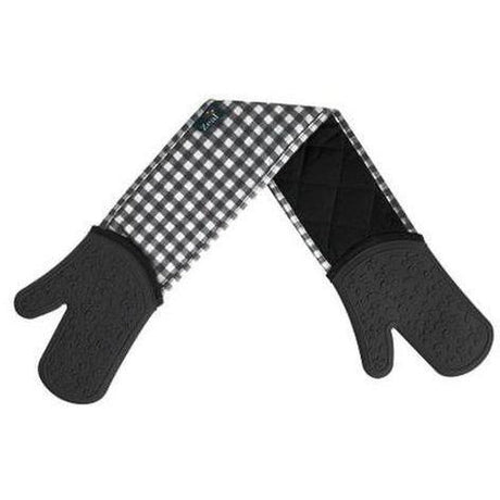 Double Oven Glove Silicone Dark Grey (3) - Cafe Supply