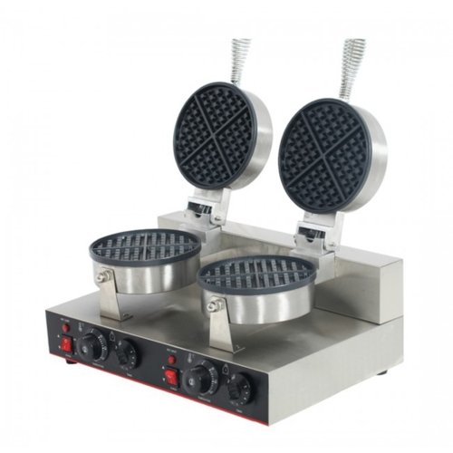 Double Plate Round Waffle Maker -TWB-2KW - Cafe Supply