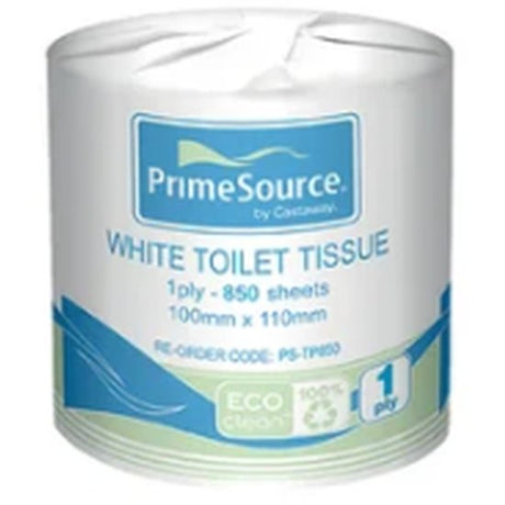 Eco-Clean 1 Ply Toilet Roll Tissue - Cafe Supply