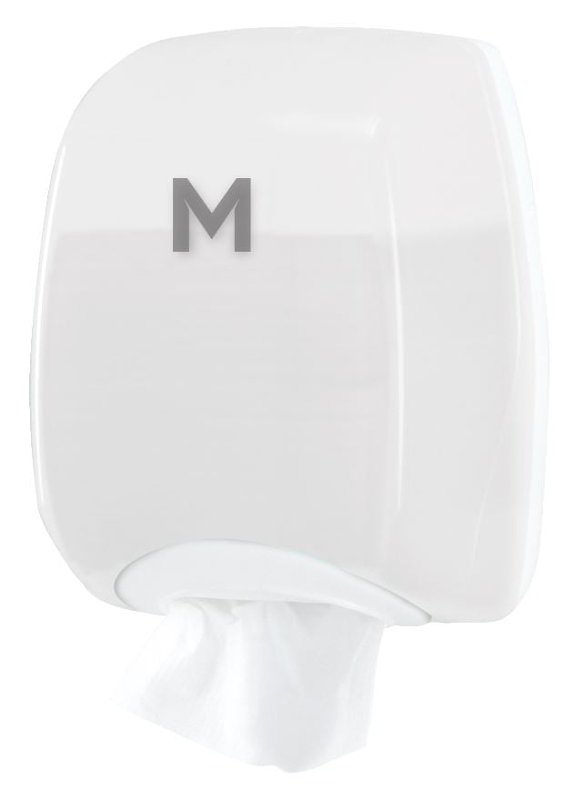 Eco Interleave Tissue Dispenser - White, 400 Sheet Capacity (1) Per Each - Cafe Supply