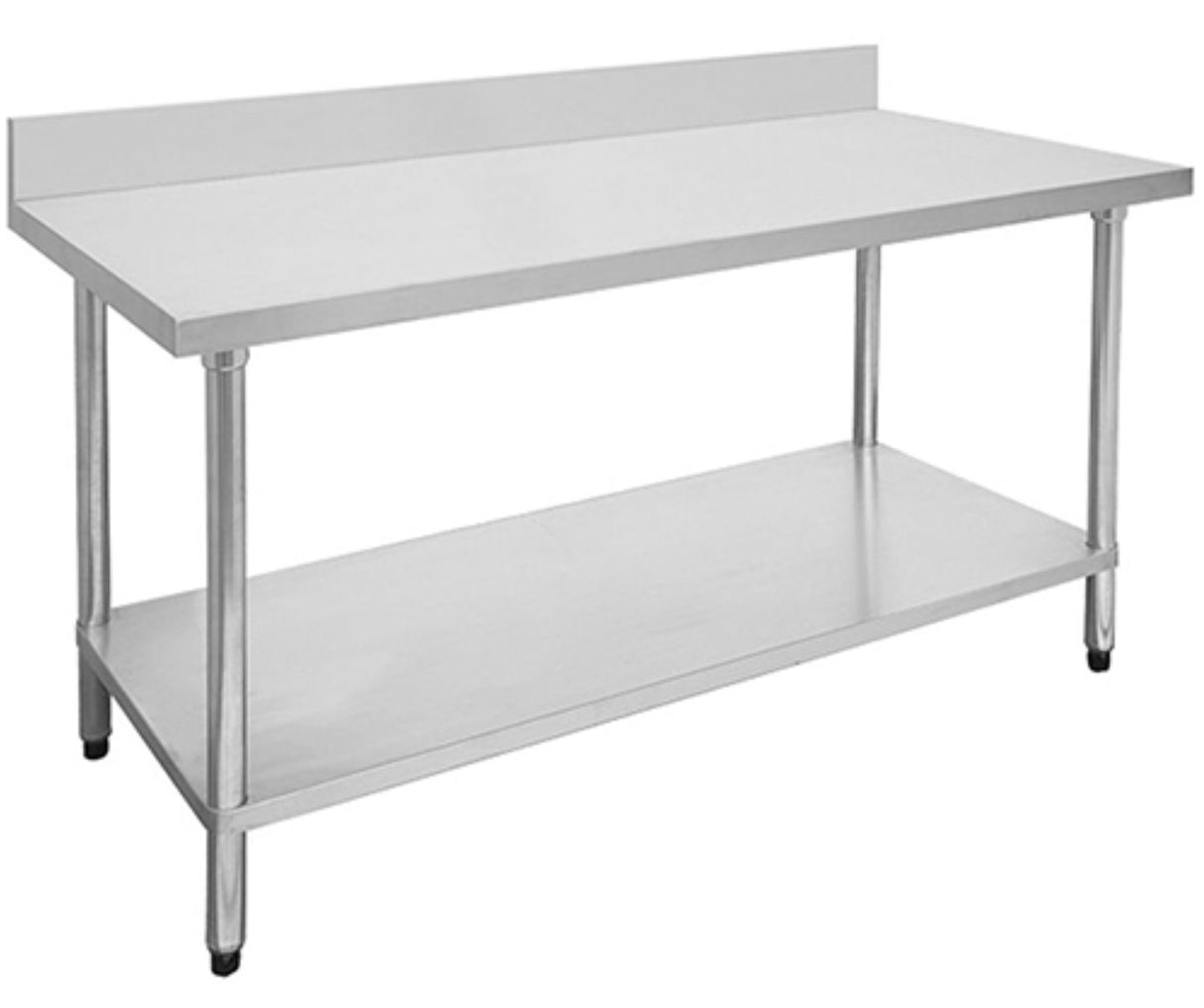 Economic 304 Grade Stainless Steel Tables with Splashback 700 Deep – SSTable7SB-EC - Cafe Supply