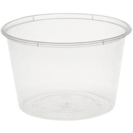 Emperor 500ml/20oz Polypropylene Round Container - Cafe Supply