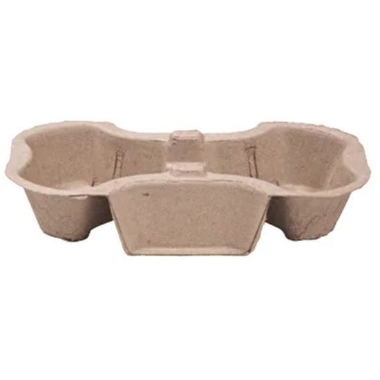 Enviroboard 2 Cup Carry Tray - Cafe Supply