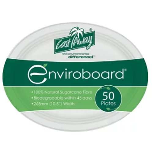 Enviroboard Oval Plates, Medium - Cafe Supply