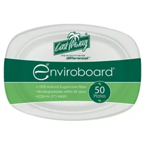 Enviroboard Oval Plates, Small - Cafe Supply