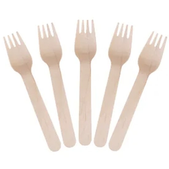 Envirocutlery Wooden Forks - Cafe Supply