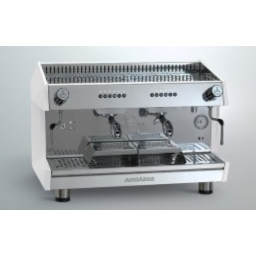 Espresso coffee machine SS polish white 2 Group - ARCADIA-G2 - Cafe Supply