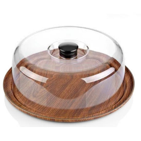 Evelin Cake Platter & Cover 300X110Mm - Cafe Supply