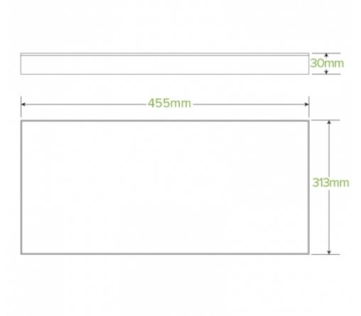 EXTRA LARGE BIOBOARD CATERING TRAY LIDS - Cafe Supply