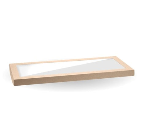 EXTRA LARGE BIOBOARD CATERING TRAY PLA WINDOW LIDS - Cafe Supply