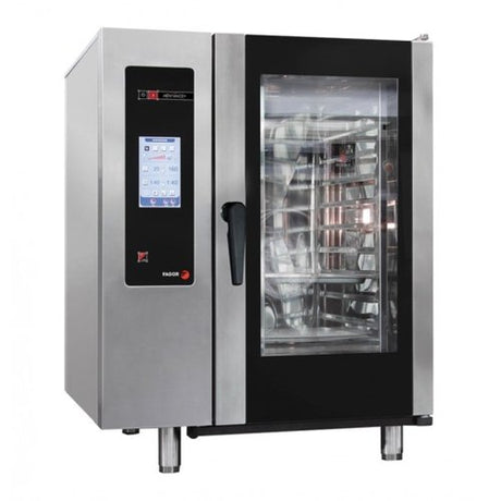 Fagor 10 trays gas advance plus touch screen control combi oven with cleaning system - APG-101 - Cafe Supply