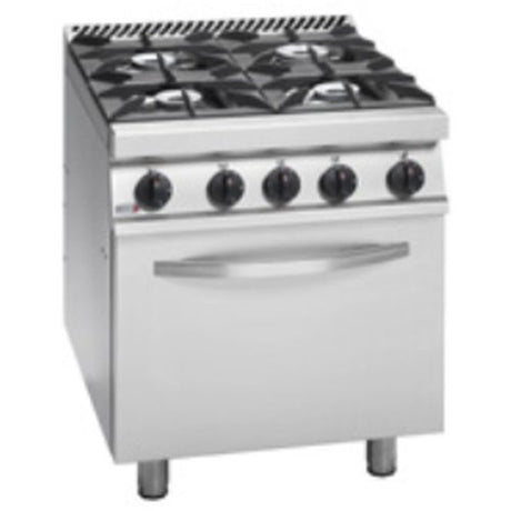 Fagor 700 series natural gas 4 burner gas range with gas oven CG7-41H - Cafe Supply