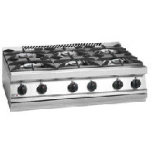 Fagor 700 series natural gas 6 burner SS boiling top CG7-60H - Cafe Supply