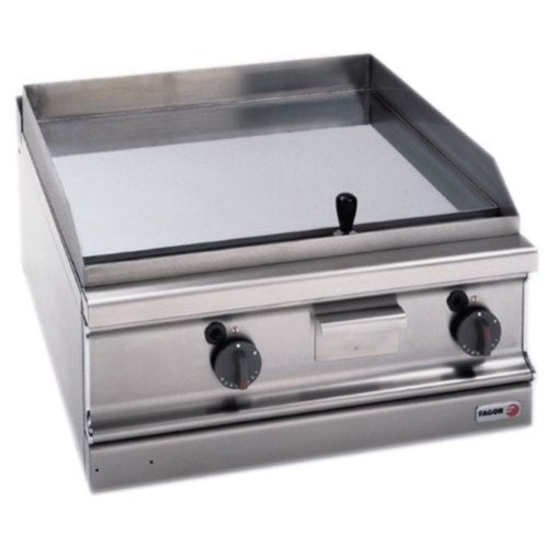 Fagor 700 series natural gas chrome 2 zone fry top with thermostatic control FTG-C7-10L - Cafe Supply