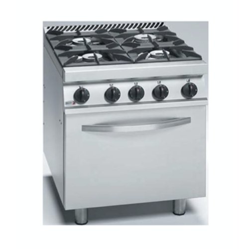 Fagor Stainless Steel Gas Range with Electric Oven - CGE7-41H - Cafe Supply