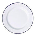 Falcon Dinner Plate Enamelware White 22Cm - Cafe Supply