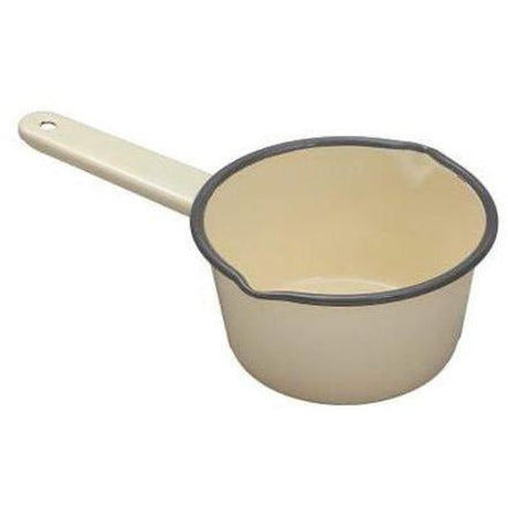 FALCON MILK PAN ENAMELWARE CREAM 14CM - Cafe Supply