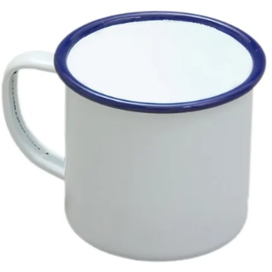Falcon Mug Enamelware 8Cm 284Ml White - Cafe Supply