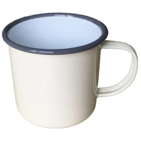 Falcon Mug Enamelware Cream 8Cm 284Ml - Cafe Supply