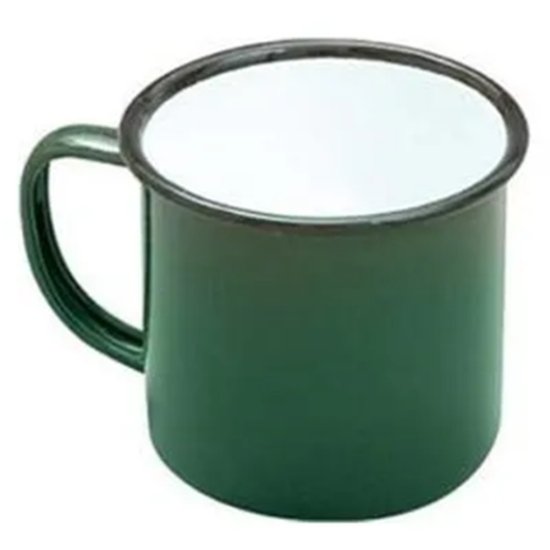 Falcon Mug Enamelware Green 8Cm 284Ml - Cafe Supply
