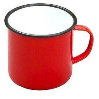 Falcon Mug Enamelware Red 9Cm 568Ml - Cafe Supply
