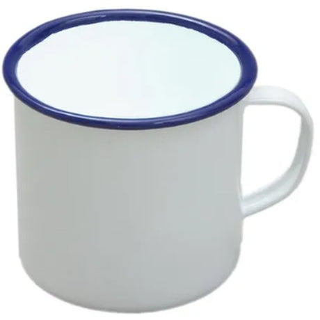Falcon Mug Enamelware White 9Cm 500Ml - Cafe Supply