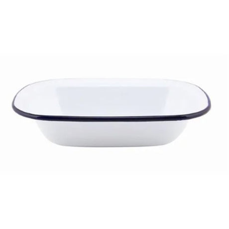 Falcon Pie Dish Oblong Enamelware 18Cm - Cafe Supply