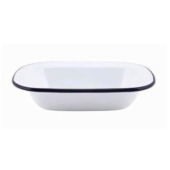 Falcon Pie Dish Oblong Enamelware 26Cm - Cafe Supply