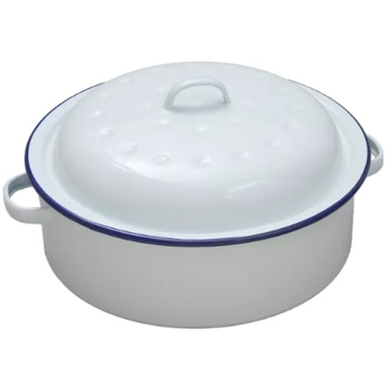 Falcon Roaster Round White 20Cm - Cafe Supply