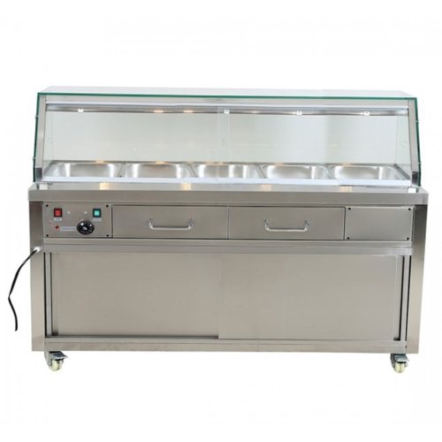 F.E.D Heated Bain Marie Food Display - PG180FE-YG - Cafe Supply