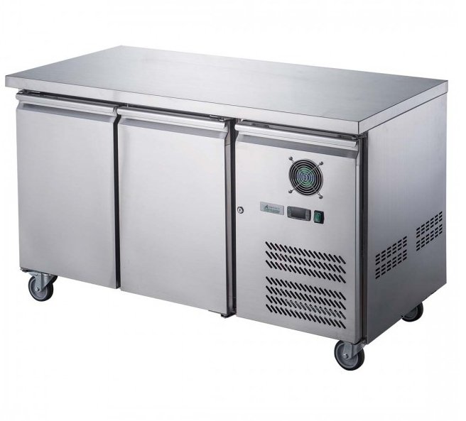 FED-X S/S Two Door Bench Freezer - XUB6F13S2V - Cafe Supply