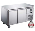 FED-X S/S Two Door Bench Freezer - XUB6F13S2V - Cafe Supply