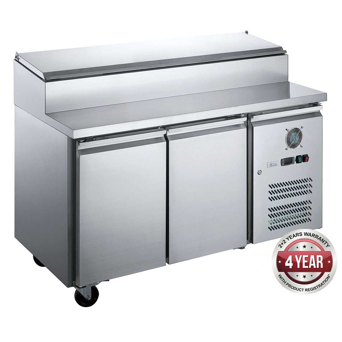 FED-X S/S Two Door Sandwich Counter – XSS7C13S2V - Cafe Supply