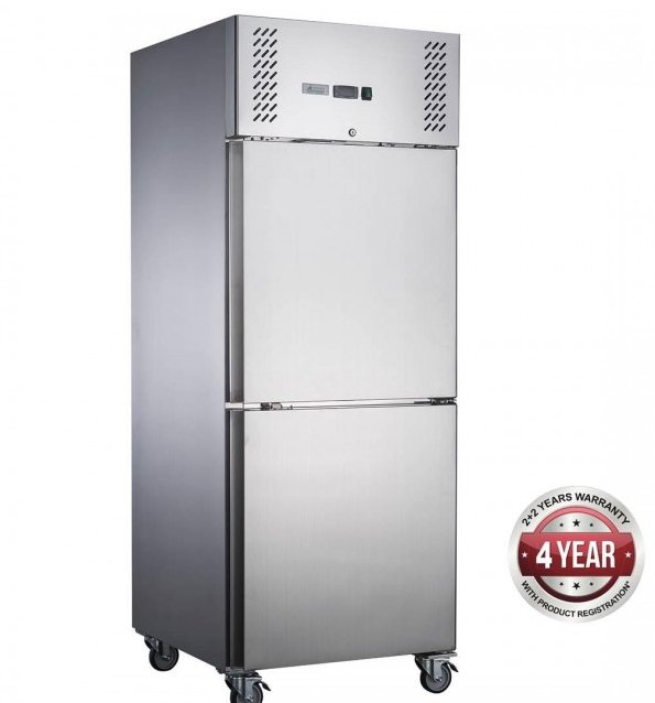 FED-X S/S Two Door Upright Freezer - XURF600S1V - Cafe Supply