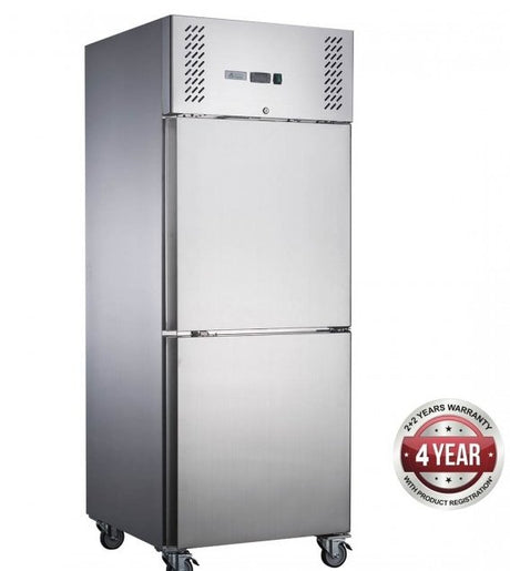 FED-X S/S Two Door Upright Freezer - XURF650S1V - Cafe Supply