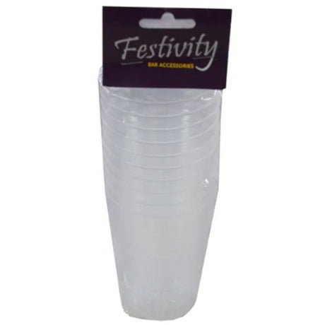 Festivity Disposable Beer Glass 10'S - Cafe Supply