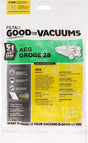 FILTA AEG GROBE 28 SMS MULTI LAYERED VACUUM CLEANER BAGS 5 PACK (F006) - Cafe Supply