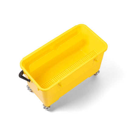 FILTA FLAT MOP BUCKET WITH WHEELS & TRAYS 22L - YELLOW - Cafe Supply