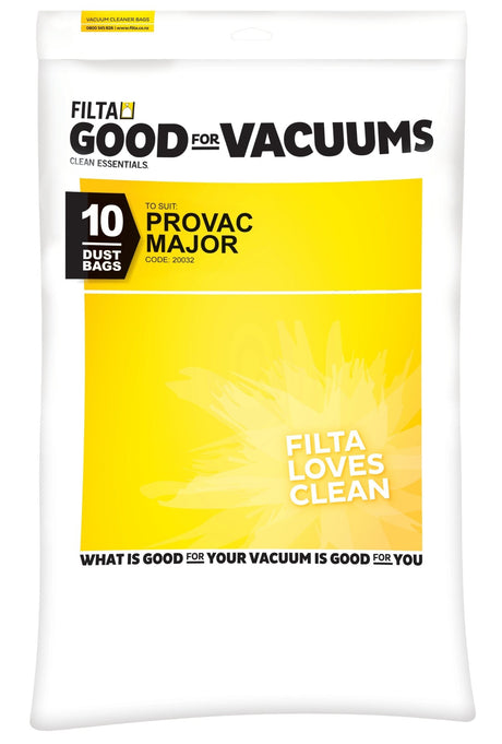 FILTA PROVAC MAJOR SMS MULTI LAYERED VACUUM CLEANER BAGS 10 PACK - Cafe Supply