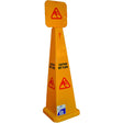 FILTA PYRAMID CAUTION WET FLOOR SIGN YELLOW 900MM - Cafe Supply