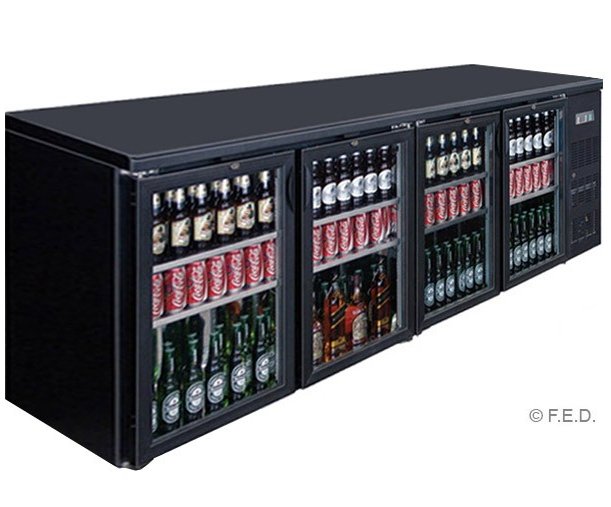 Four Door Drink Cooler - Cafe Supply